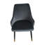 Ensemble de deux chaises d'appoint en tissu gris et noir-967454692