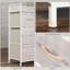 HOMCOM Chest of Drawers Fabric Dresser 4 Drawers, Natural Wood Finish