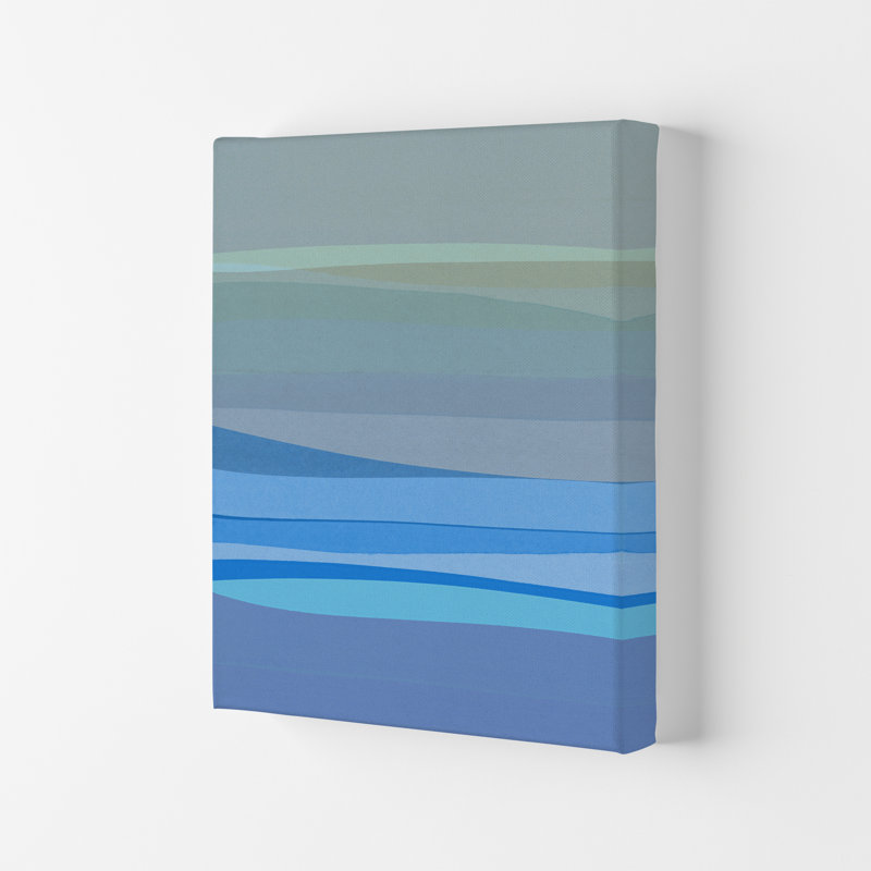 Blue Abstract I - Print, Wrapped Canvas, 84.1cm H x 59.4cm W x 4cm D