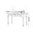 Black Rubberwood Double-drawer Writing Desk-551191472