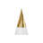 Christmas Tree, Cona, White And Gold Leaf