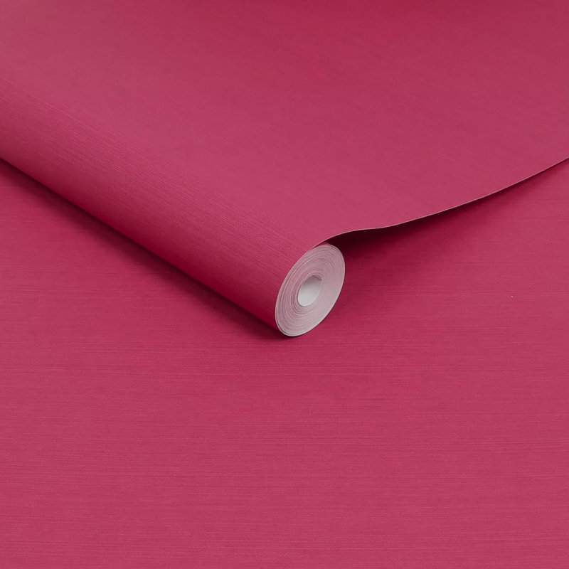 Envy Stitch Please Textured Plain Wallpaper, Pink