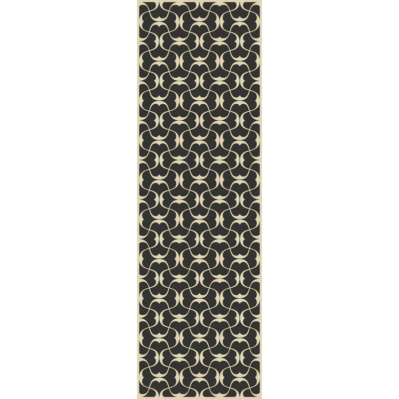 Aldo Vinyl Geometric Indoor Rug, Runner 2'6" x 8'
