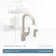 Brantford Pull Out Single Handle Kitchen Faucet with Side Spray