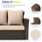 3-seat upholstered Outdoor Sofa with Cushions-1442597198