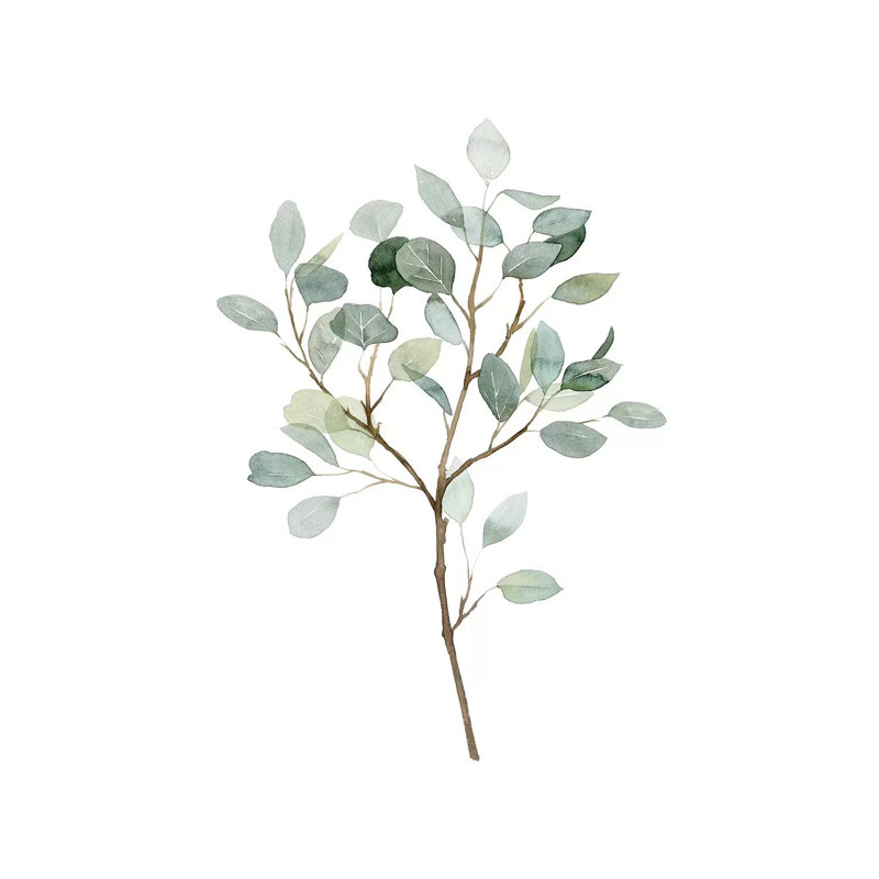 Seaglass Eucalyptus II by Grace Popp - Wrapped Canvas Print, 101.6 cm H x 66.04 cm W