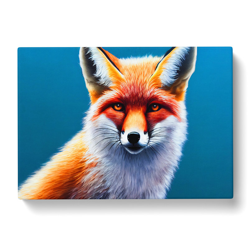 Fierce Fox - Wrapped Canvas Print, 50cm H x 76cm W x 3cm D