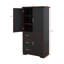 Armoire de rangement haute et large avec portes et trois tiroirs-1628456134
