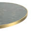 Round Modern Dining Table, Bistro Table, Tulip Table with Faux Marble Top, Easy Assembly, Sturdy Metal Frame, 31.5 Inch Diameter-1043898440-1043898447
