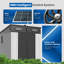 Rangement pour outils de jardin 8 x 7 pi Aleko