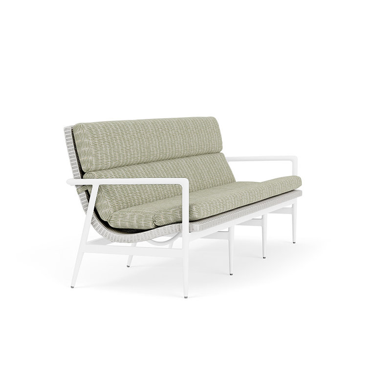 Cascade Outdoor 3 - Seat Patio Sofa, Romulo Laurel, Matte White