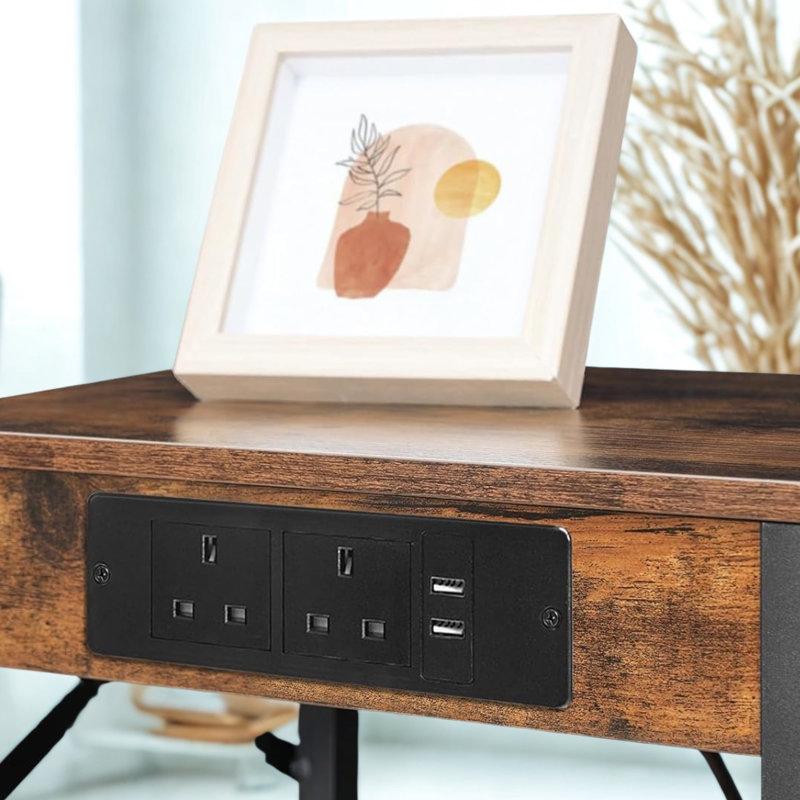 Brenn 38 cm W Bedside Table