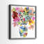 «Linear Bouquet I», reproduction encadrée de qualité supérieure - prête à être accrochée-81864718-81864710