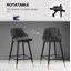 Tabouret de bar et de comptoir pivotant revêtu de velours-873056582-886128418