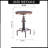 Anguel Pine Round Solid Wood Top Metal Base Dining Table-1969342846