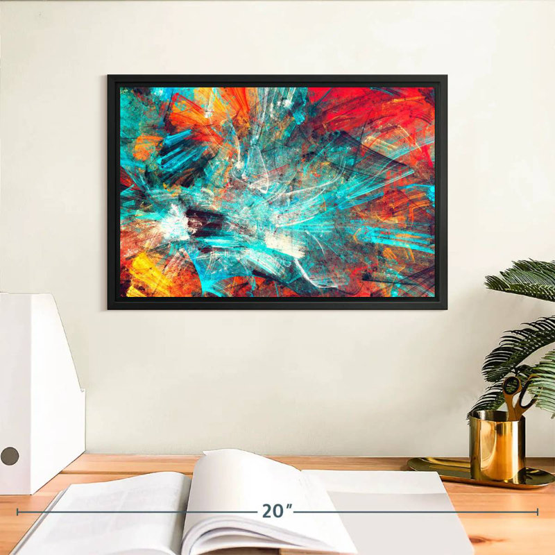 Avery Vibrant Splash Abstract, 9" H x 13" W