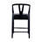 Nareh Bar Height Kitchen Bar Stool - Black Finish-1172806876