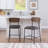 Bridgestone Upholstered Counter Stool with Metal Frame-1482371582