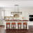 7 - Light Kitchen Island Steel Dimmable Chandelier-418342565-321375066