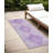 8' Runner Lavender Geometric Washable Non Skid Indoor Outdoor Runner Rug