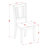5 Piece Dining Table Set for 4 Includes a Round Kitchen Table with Dropleaf and 4 Dinette Chairs, Black-732120196-715853299