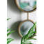 2 miroirs circulaires pour la décoration murale, miroir mural contemporain unique pour le hall d'entrée de la chambre à coucher, 11 po x 28,5 po