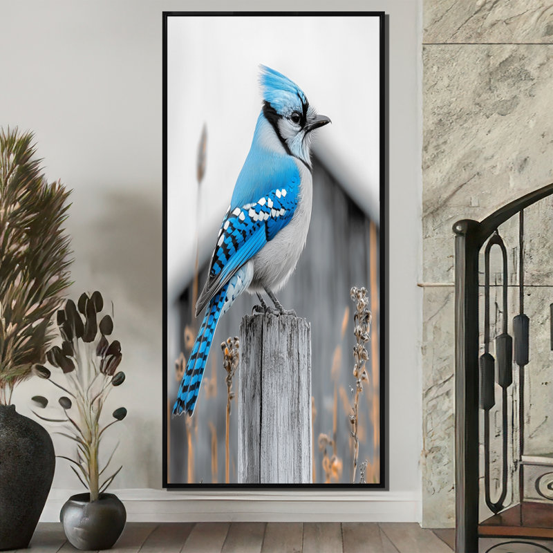 Enfield, reproduction d'art sur toile, H 60 po x l 28 po, Noir, Impression encadrée flottante