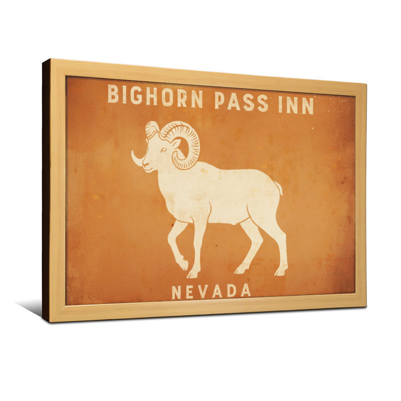 Animaux, bighorn, ram, Nevada, auberge, impression de motif, H 20 po x l 30 po, Toile tendue, Ne s’applique pas
