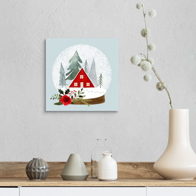 «Snow Globe Village Snow Globe Village II» par Victoria Barnes - impression sur toile tendue