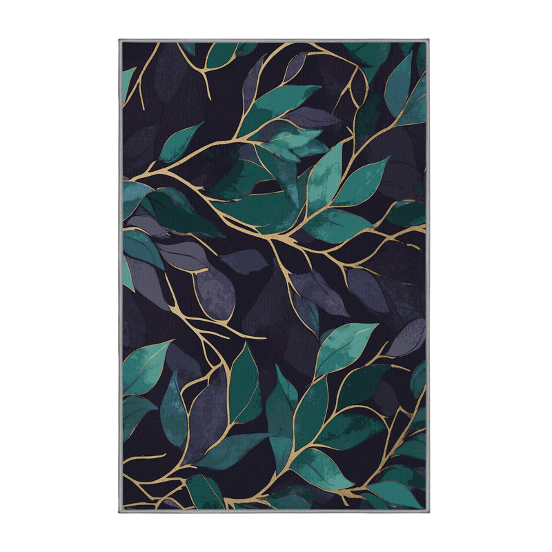 Gilded Underbrush Rug, Rectangle 3' x 5'