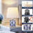 18.9" Blue Porcelain Jar Table Lamps for Living Room, Bedroom,Includes Bulbs