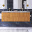 Meuble-lavabo flottant mural moderne de 60 po