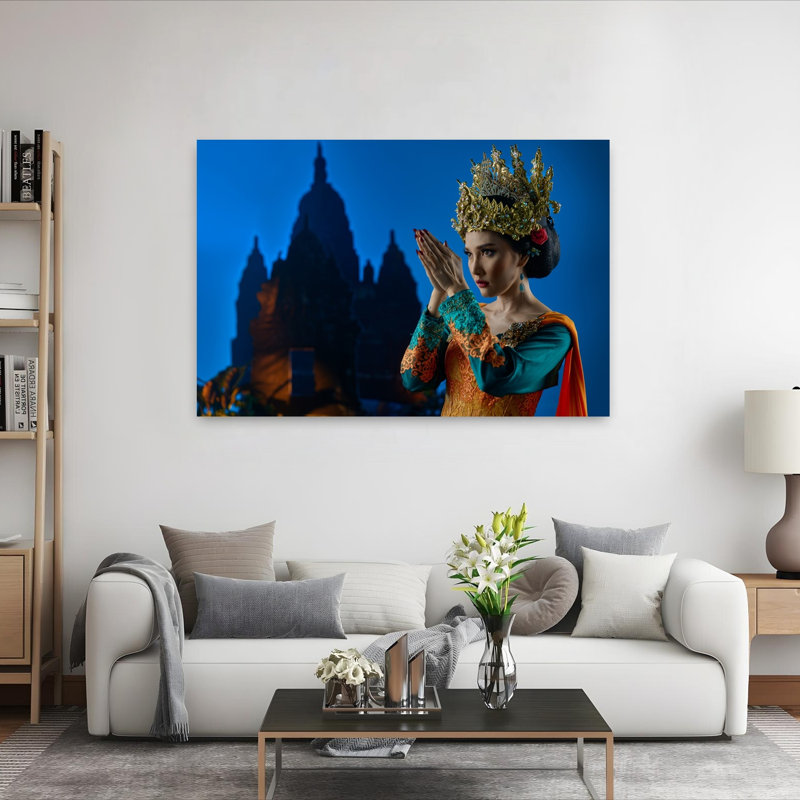 Contemporary Art Traditional Abstract Portrait Wall Art by Rahmad Adriansyah - Wrapped Canvas Print, 101.6 cm H x 152.4 cm W