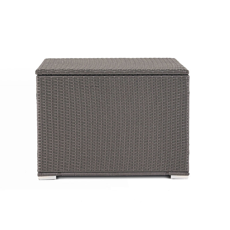 Petit banc, boîte de rangement extérieure avec cadre en fer