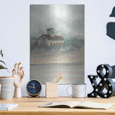 «Barn In Country I» par Cindy Jacobs, art mural en métal