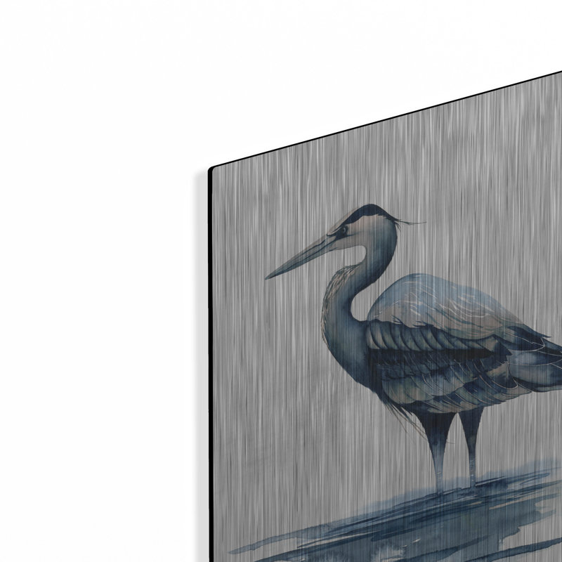 «Azure Heron I» par Grace Popp, H 16 po x l 12 po