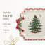 Christmas Tree Ribbons Square Platter