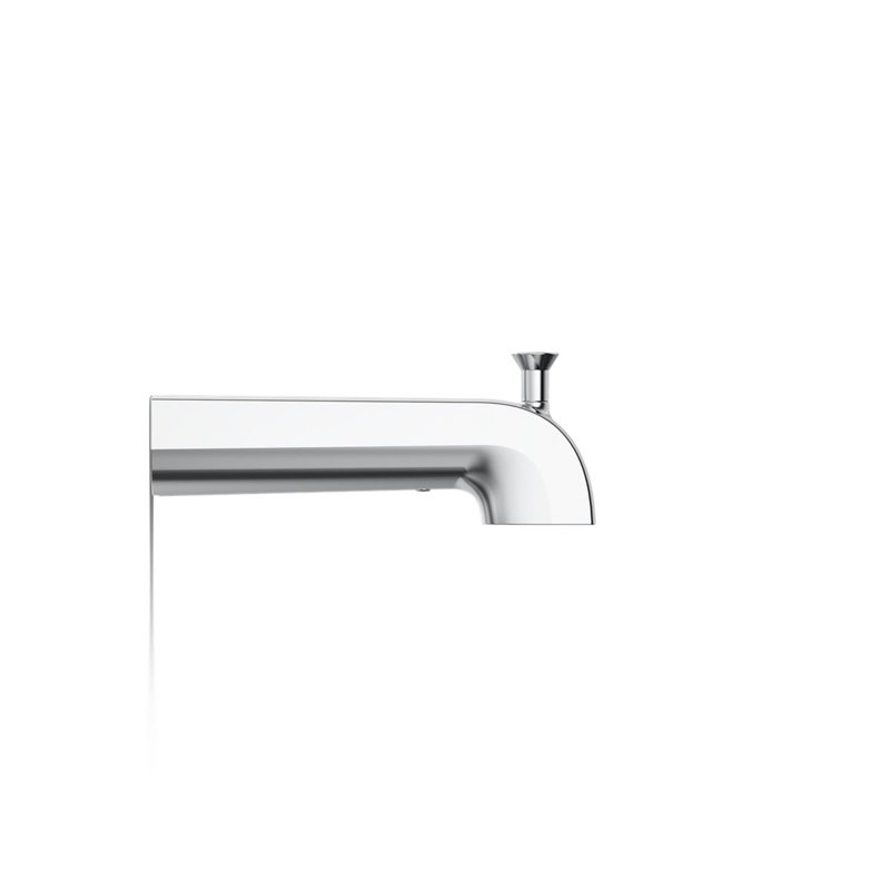 Pitch Wall-Mount Diverter Bath Spout, Polished Chrome