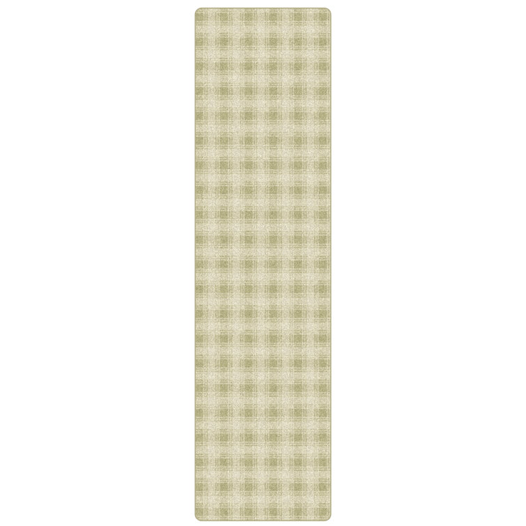 Imagine Figurative Shortstop Plaid Area Rug