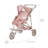 Teamson Kids Pin Up Confetti Doll Jogging Stroller with Retractable Canopy, Foldable Design & Storage Basket for 18" Dolls-116484505