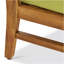 Fauteuil de coin Perla, vert
