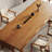 Brown Rectangular Solid Wood Dining Table-28083907