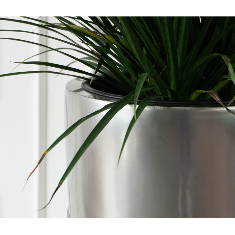 Pot à fleurs en fiberstone cocons Smeltertown, Gris, H 15,75 po x l 19,75 po x P 19,75 po