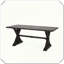 Table de salle à manger d'extérieur noir mat élégant, durable, pratique et robuste