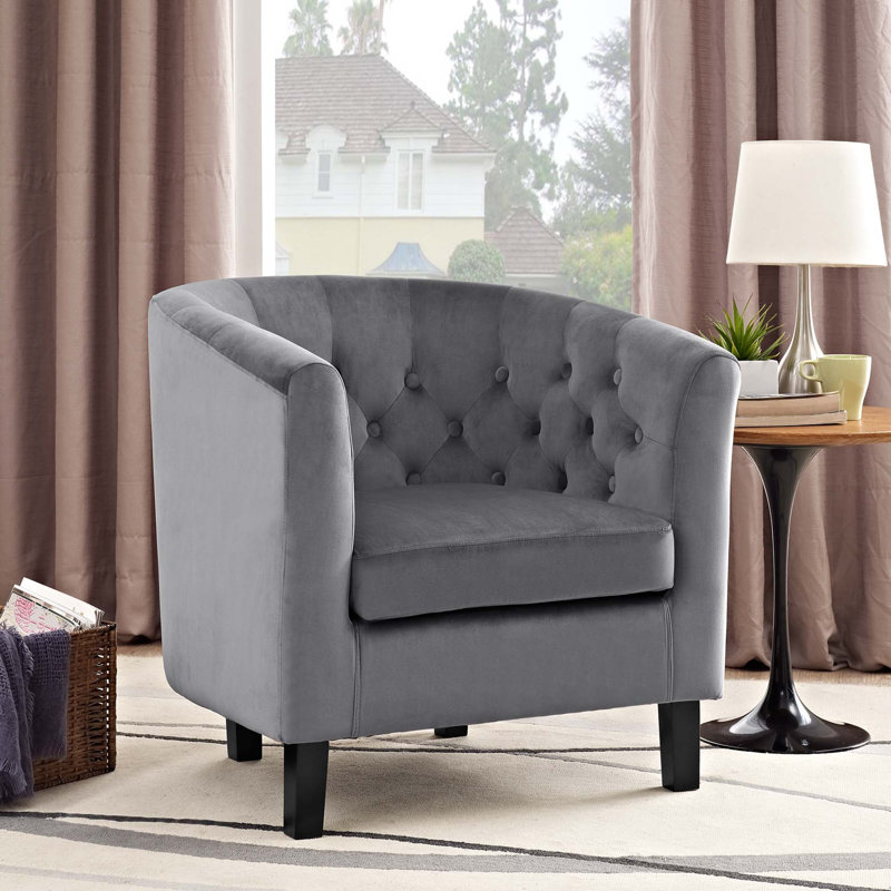 Modway Prospect Upholstered Armchair, Gray