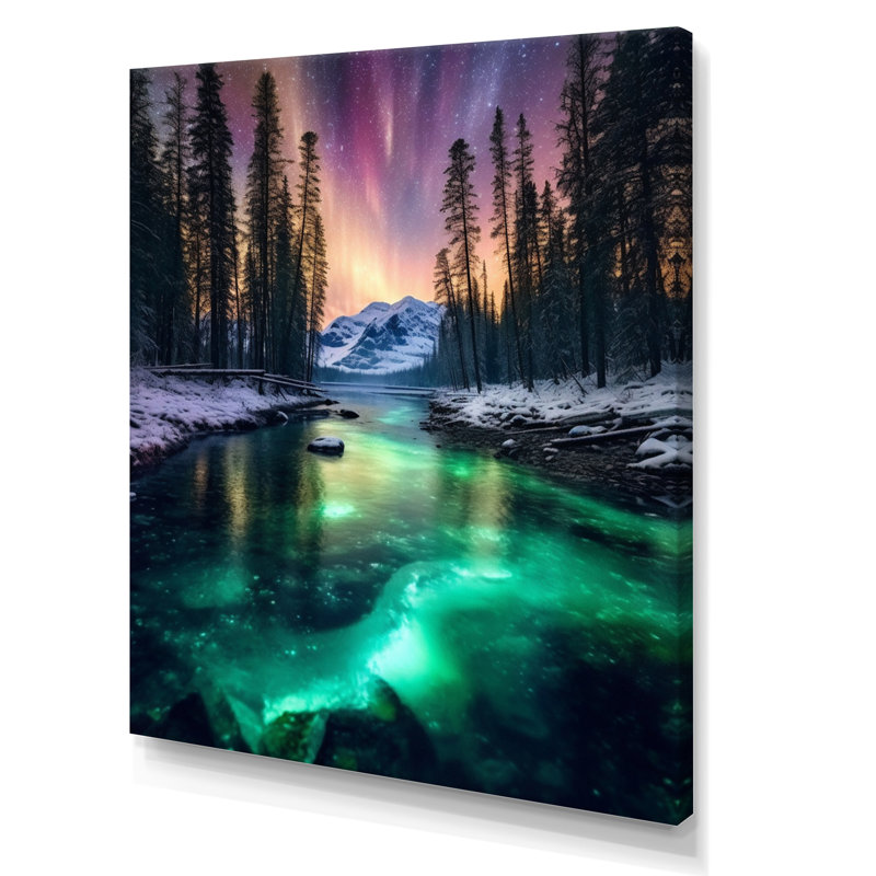 «Alaskan Wilderness II», reproduction sur toile, H 40 po x l 30 po x P 1,5 po, Toile tendue