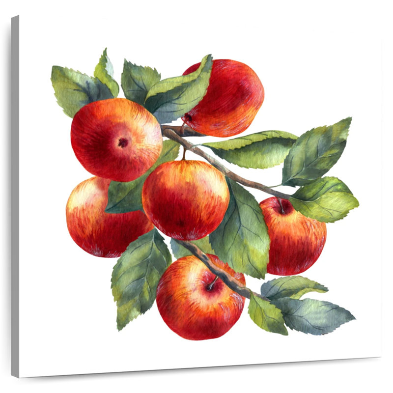 Yarlin Red Apples, 36" H x 36" W
