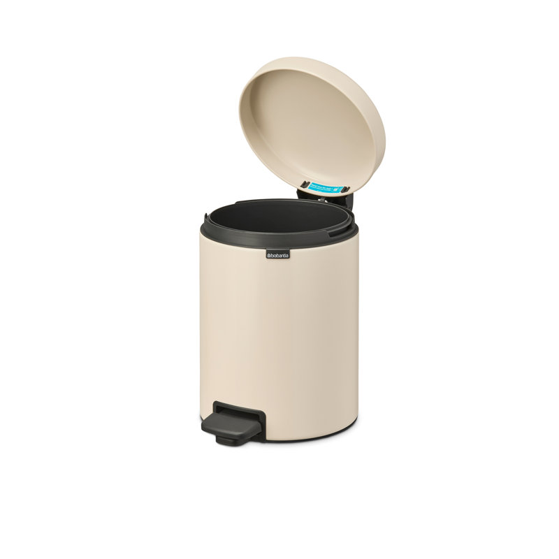 Brabantia NewIcon 5L Soft Closing Pedal Bin, Soft Beige