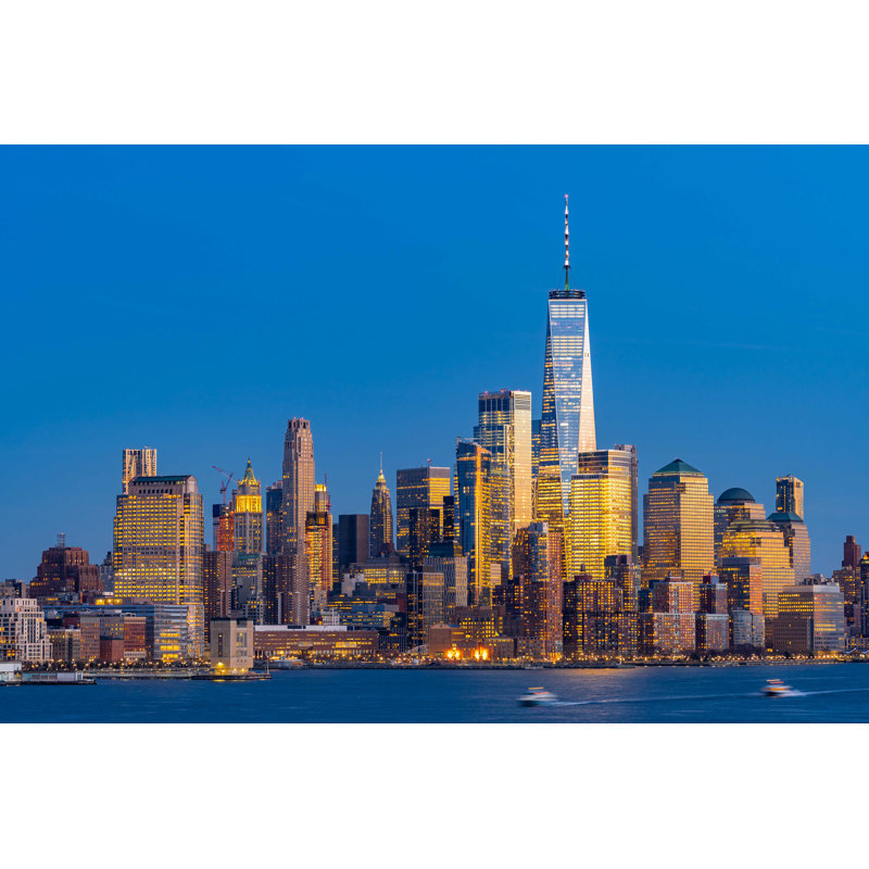Lower Manhattan, New York - photographie sur toile tendue, H 8 po x l 12 po