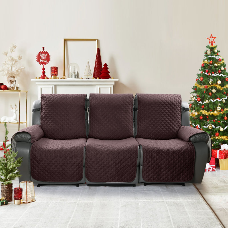 Kyrstie Anti-Slip 3 Seater Sofa Cover Machine Washable Box Cushion Couch Slipcover for Pets Kids Home Furniture Protector
